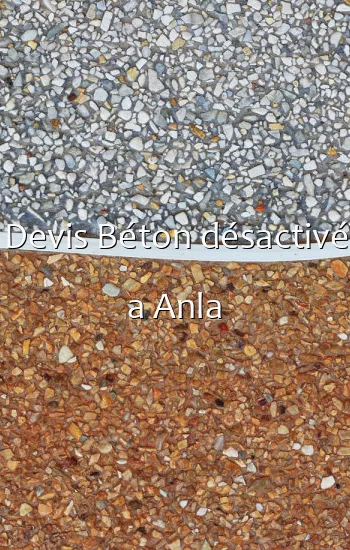 Devis Béton désactivé a Anla