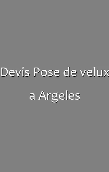 Devis Pose de velux a Argeles