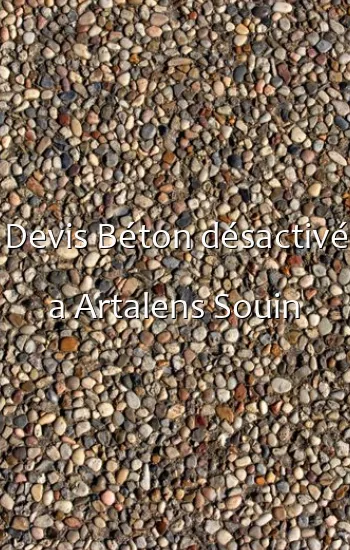 Devis Béton désactivé a Artalens Souin