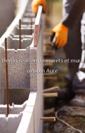Devis Création de murets et murs a Aspin Aure