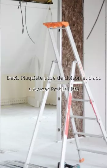 Devis Plaquiste pose de cloison et placo a Avezac Prat Lahitte