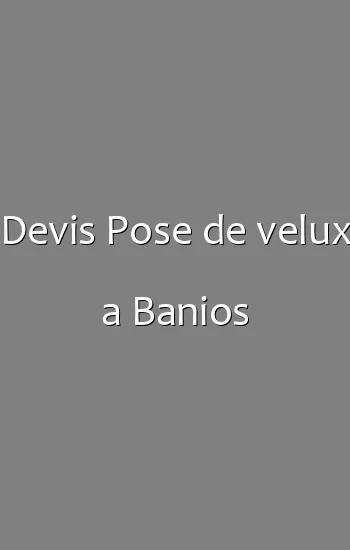 Devis Pose de velux a Banios