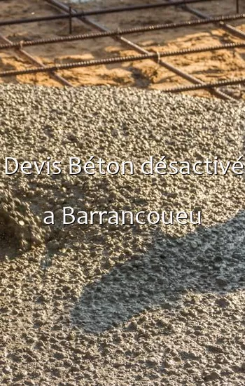 Devis Béton désactivé a Barrancoueu