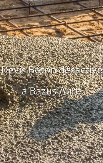Devis Béton désactivé a Bazus Aure