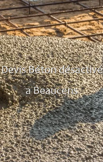 Devis Béton désactivé a Beaucens