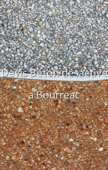 Devis Béton désactivé a Bourreac