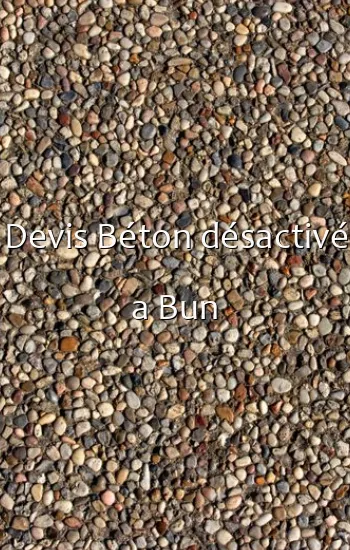 Devis Béton désactivé a Bun