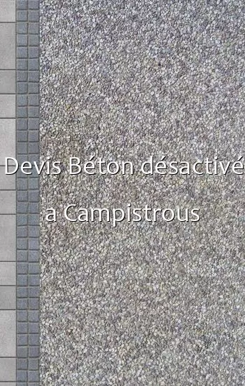 Devis Béton désactivé a Campistrous