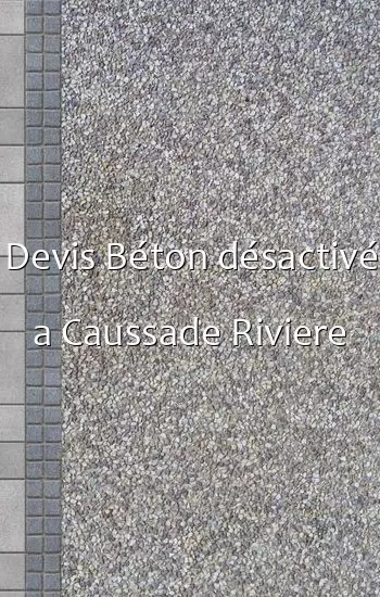 Devis Béton désactivé a Caussade Riviere
