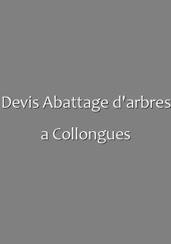 Devis Abattage d'arbres a Collongues