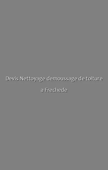 Devis Nettoyage demoussage de toiture a Frechede