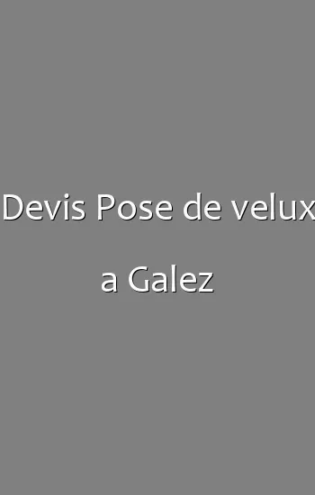 Devis Pose de velux a Galez