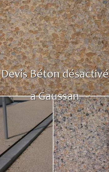 Devis Béton désactivé a Gaussan