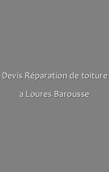 Devis Réparation de toiture a Loures Barousse