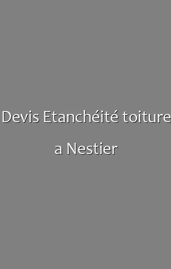 Devis Etanchéité toiture a Nestier
