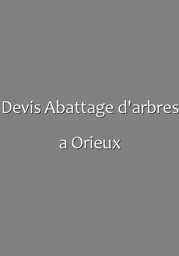 Devis Abattage d'arbres a Orieux