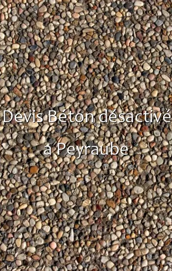 Devis Béton désactivé a Peyraube