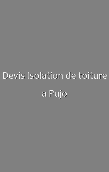 Devis Isolation de toiture a Pujo