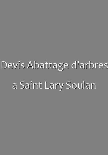 Devis Abattage d'arbres a Saint Lary Soulan