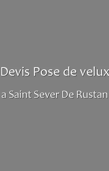Devis Pose de velux a Saint Sever De Rustan