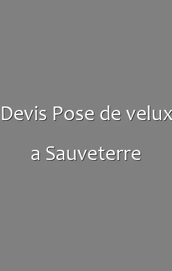 Devis Pose de velux a Sauveterre