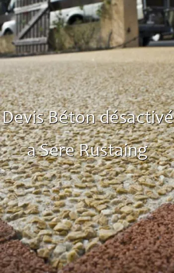 Devis Béton désactivé a Sere Rustaing