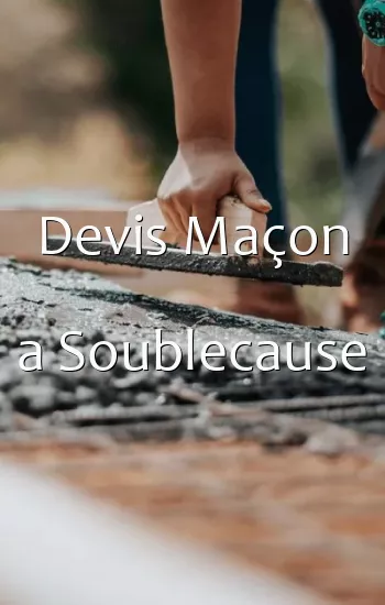 Devis Maçon a Soublecause