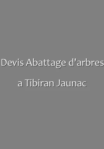 Devis Abattage d'arbres a Tibiran Jaunac