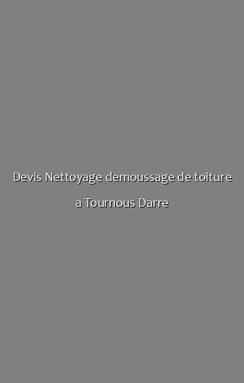 Devis Nettoyage demoussage de toiture a Tournous Darre