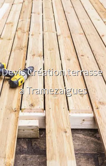 Devis Création terrasse  a Tramezaigues