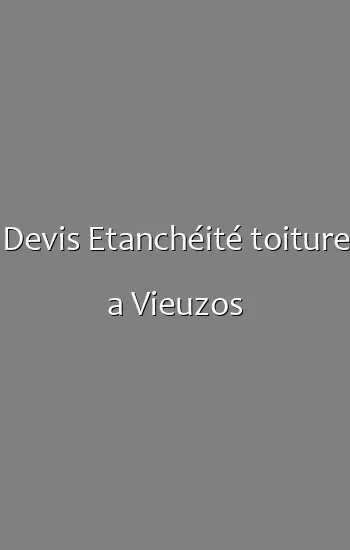 Devis Etanchéité toiture a Vieuzos