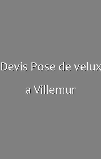 Devis Pose de velux a Villemur